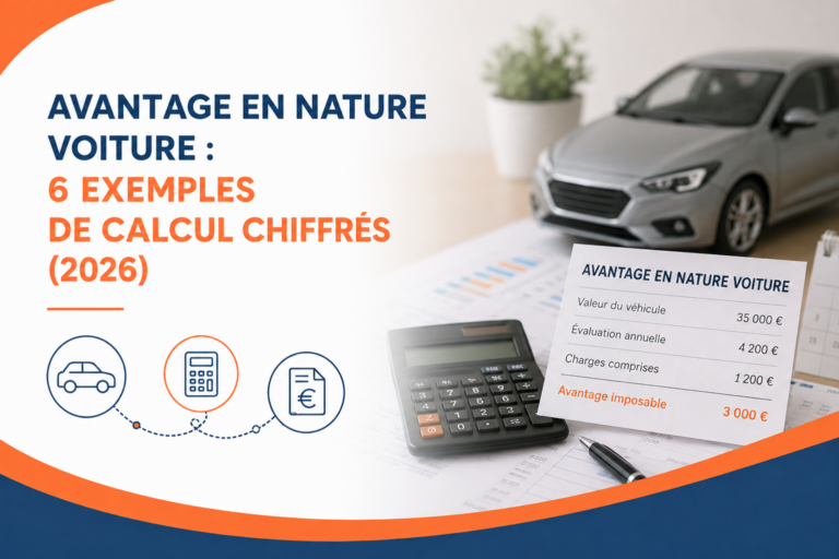 Avantage en nature voiture : 6 exemples de calcul chiffrés (2026)