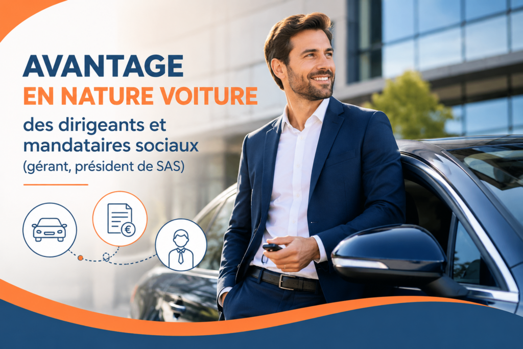 Avantage en nature voiture des dirigeants et mandataires sociaux (gérant, président de SAS)