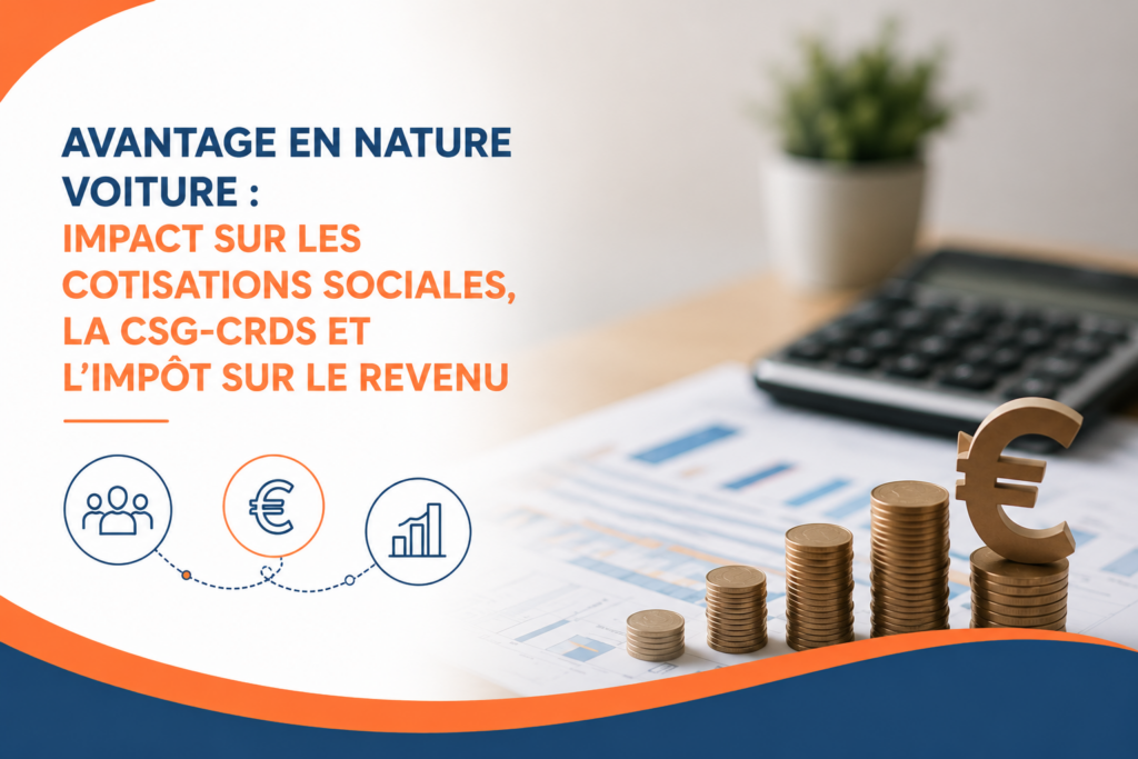 Avantage en nature voiture : impact sur les cotisations sociales, la CSG-CRDS et l’impôt sur le revenu